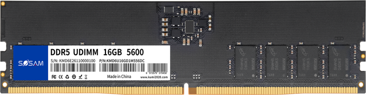 DDR5 UDIMM 16GB 5600 — KMD5U16GD1M556DC