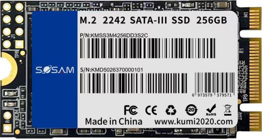 M.2 2242 SATA SSD 256GB — KMSS3M4256DD3S2C